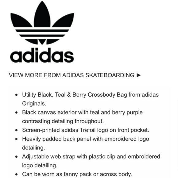 Adidas | Originals Utility Crossbody Bag | NWT - Picture 5 of 12